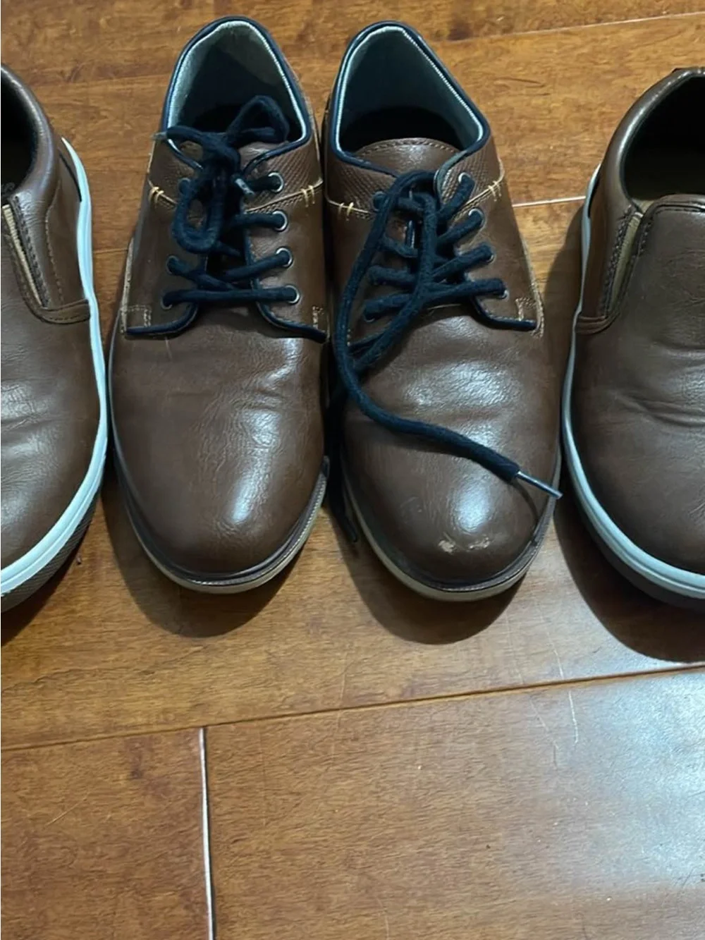 Sonoma Brown Slip-On and Lace-Up boys dress shoes